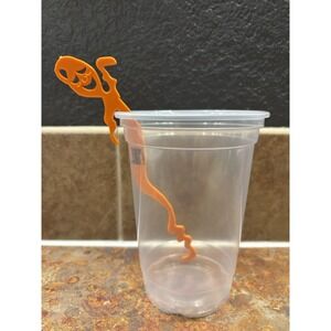 Unique Cointreau Orange Ghost Halloween Cocktail Stir Stick Bar Collectible 6"